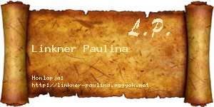 Linkner Paulina névjegykártya